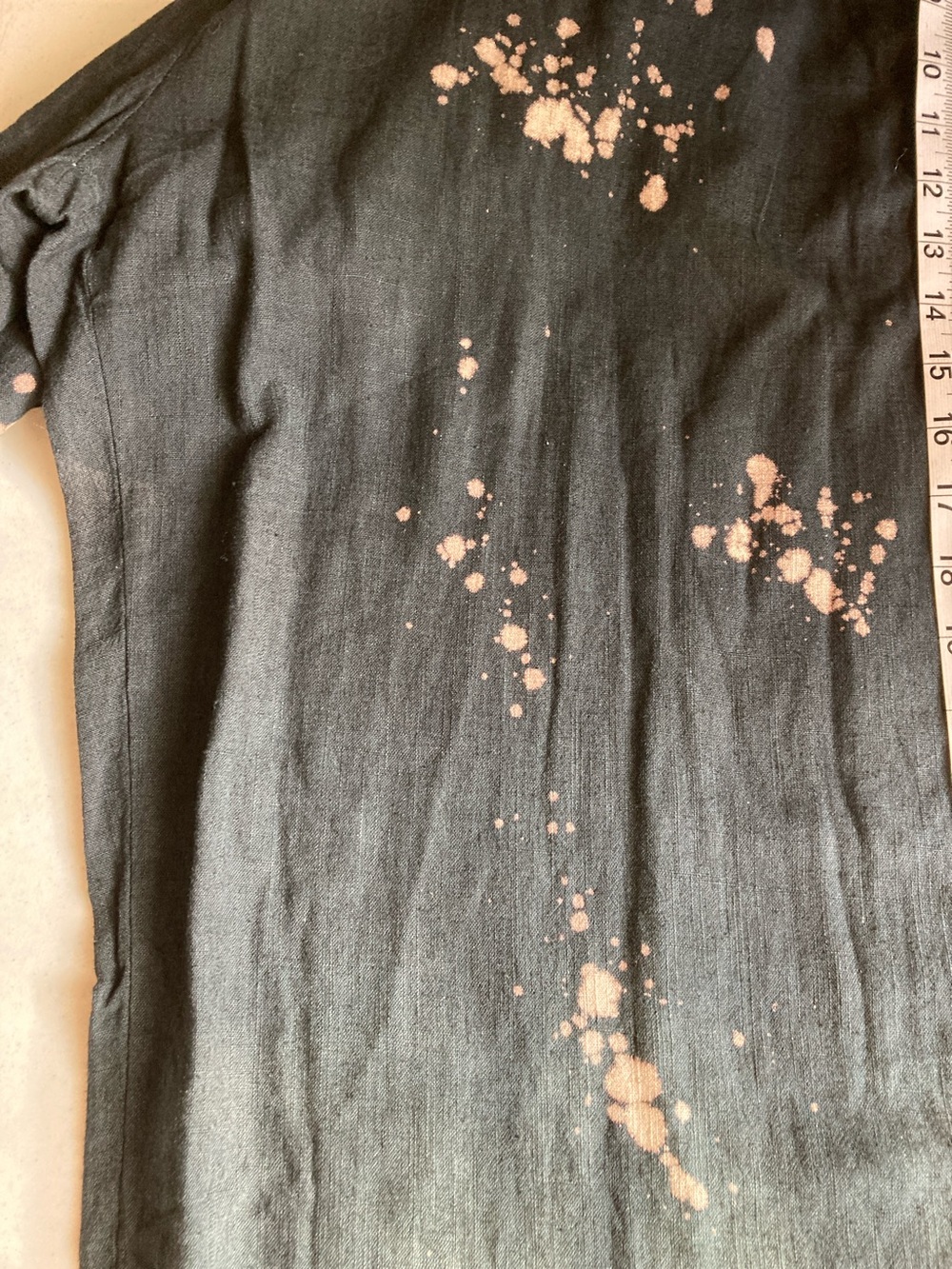Umgee Black to Cream Dip-Dye Wide Leg with Splatter Detail - Picture 10 of 10